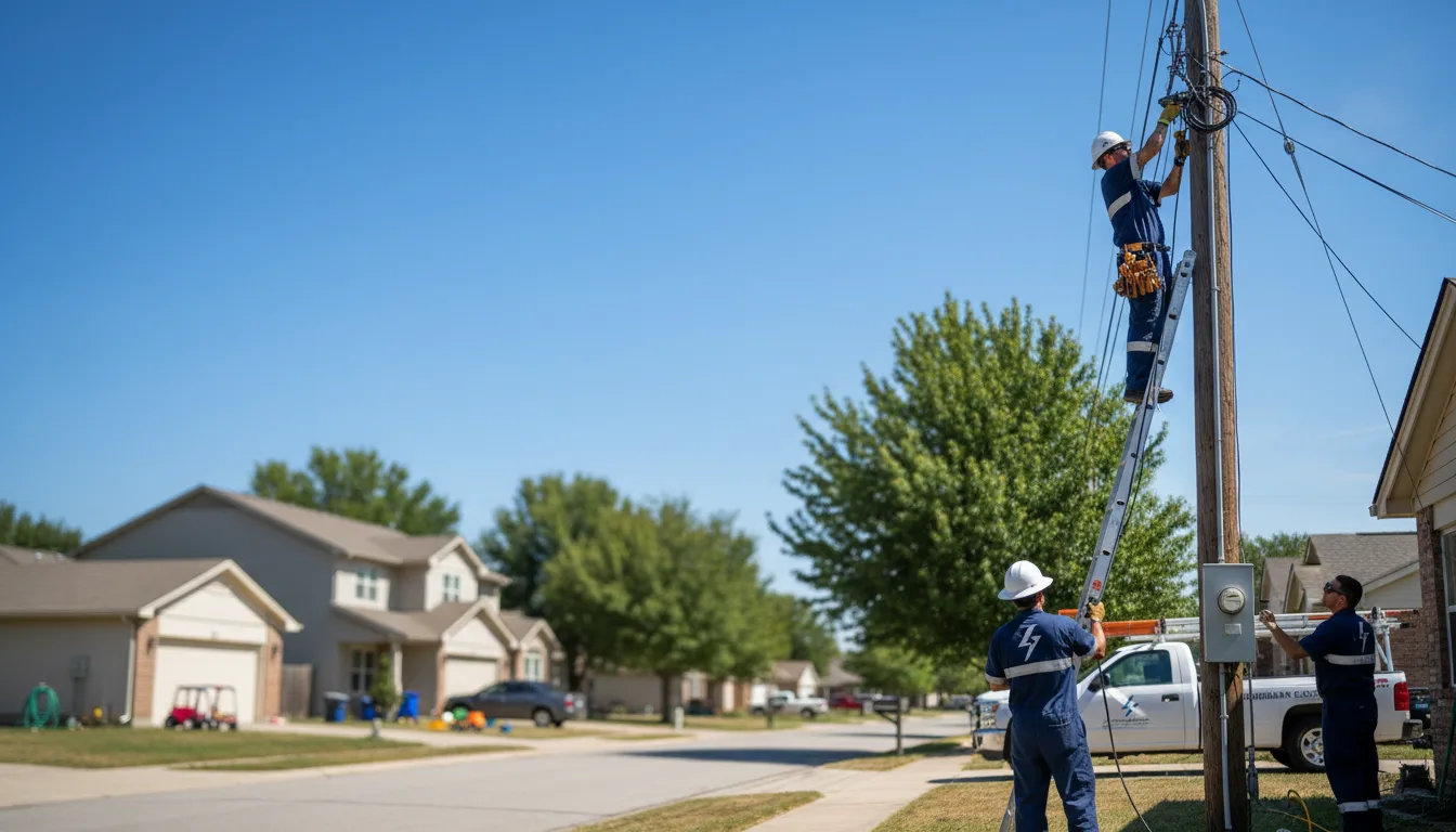 Residential electrician providing installation services in Vernon Center, MN